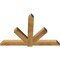 Ekena Millwork Kennewick Rough Sawn Timber Gable Bracket, Western Red Cedar, 72"W x 48"H x 4"D x 6"F, 16/12 Pitch GBW072X48X0406KEN00RWR - alternate 3